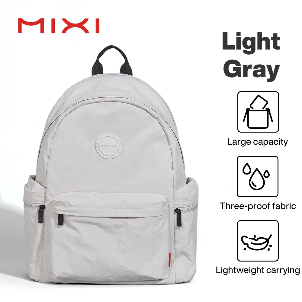 mixi – sac à dos léger d'extérieur, sac à dos décontracté pour ordinateur portable, sac à livres de voyage, résistant à l'eau, petit sac de randonnée durable