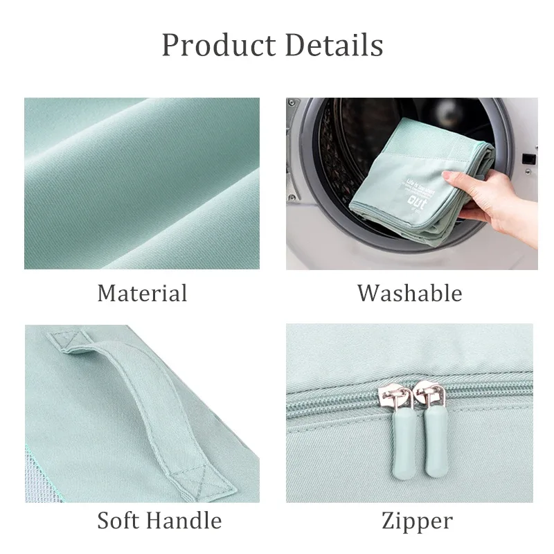 Lot de 6 pochettes de rangement de voyage, cubes de rangement lavables pour valise, organisateur de bagages de haute qualité, sac de rangement portable pour vêtements, léger