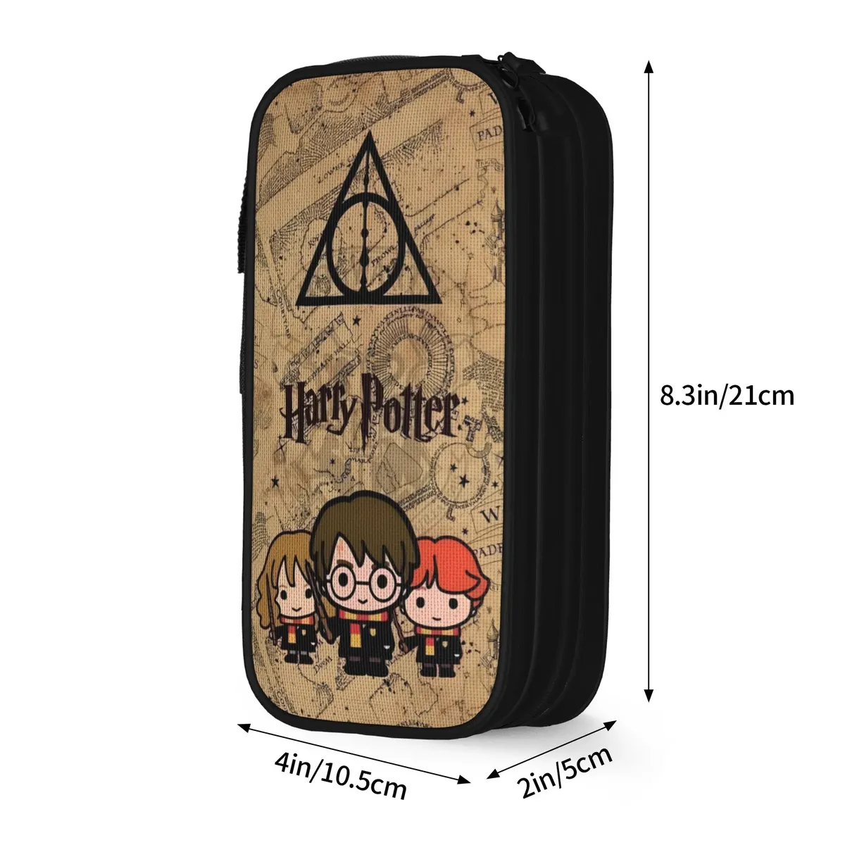 nouveaux étuis à crayons h-hp-p harrys potters, étui à crayons, porte-stylos pour fille et garçon, grands sacs de rangement, cadeaux de bureau, accessoires