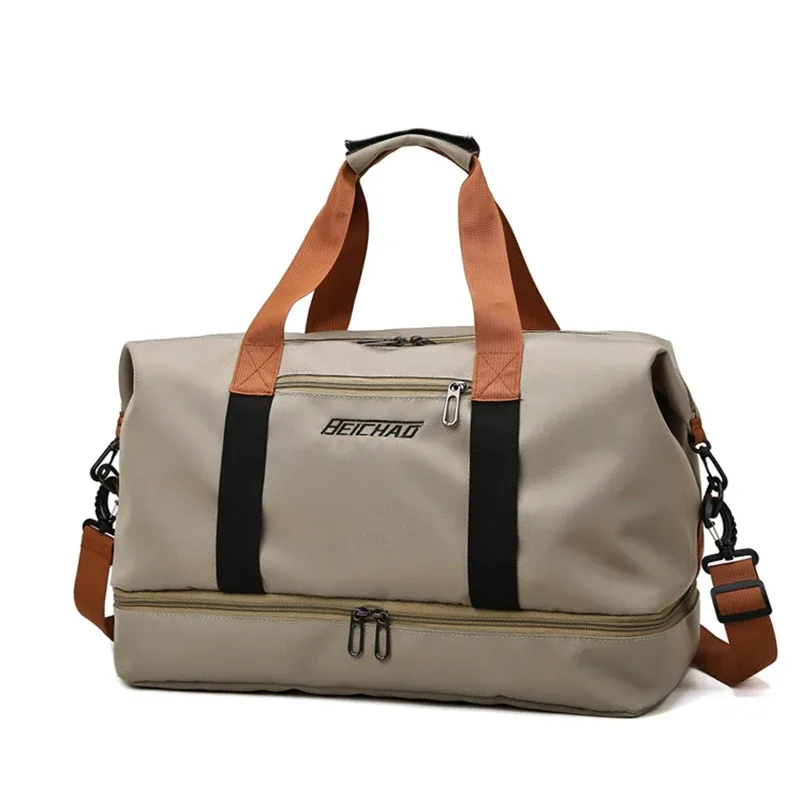 sac de voyage extensible pour femmes, sac à main de sport, sac de fitness, grande capacité, sac de week-end à bandoulière