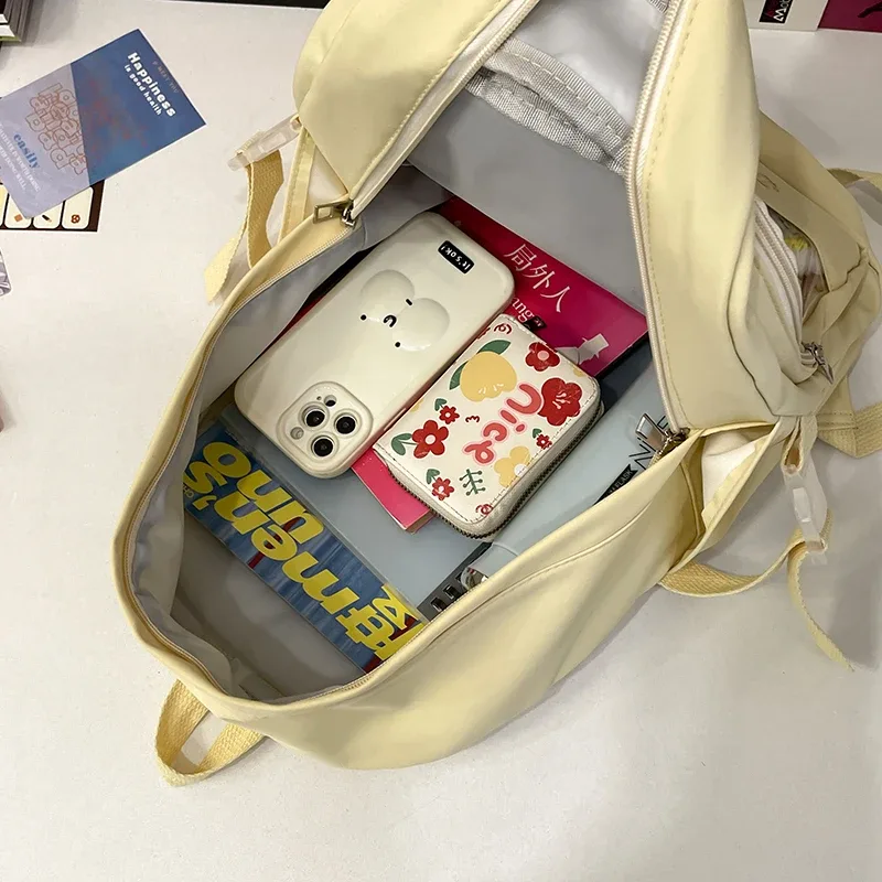 y2k – sac à dos mignon pour femmes, kawaii ita, sac à dos transparent pour fille douce, bricolage d'exposition de personnalité, sac à bandoulière lolita