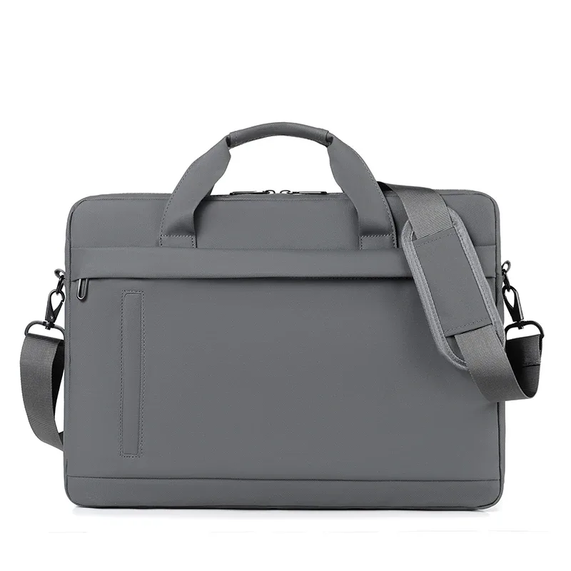 sac fourre-tout pour ordinateur portable, mallette d'affaires, bretelles réglables, fermeture à glissière – parfait pour l'école, le bureau et les déplacements quotidiens.