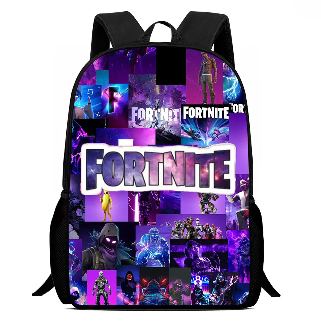sac à dos de dessin animé fortnite de 15 pouces pour garçons et filles unisexe, sac à dos d'école, sac à dos léger pour étudiants, sac à dos de grande capacité