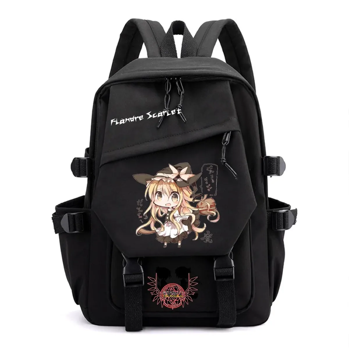 sac à dos touhou project sac à dos de voyage de grande capacité pour étudiants, imprimé dessin animé hakurei reimu kirisame marisa