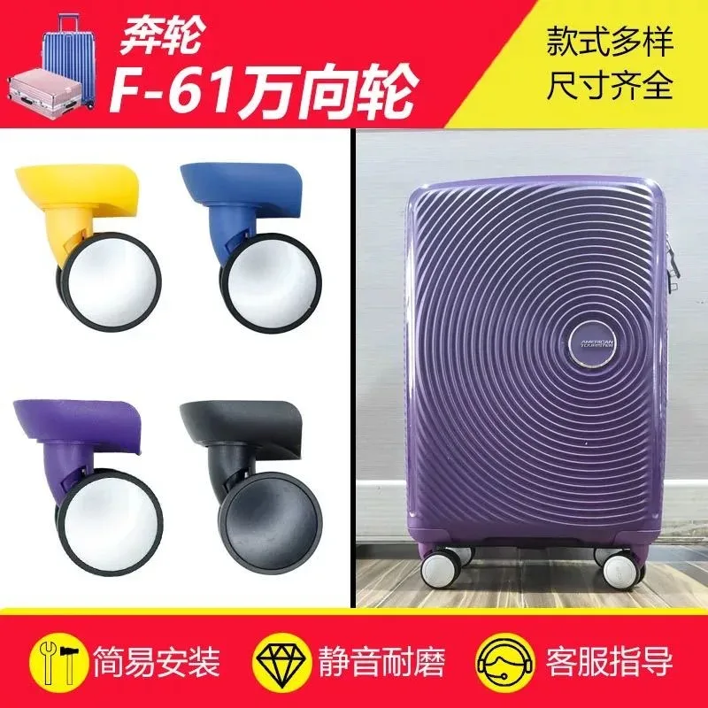 bunlun f61 roues à bagages roue universelle pour valise de voyage sac accessoires macro prospérité a159 ao8 sac à main touristique
