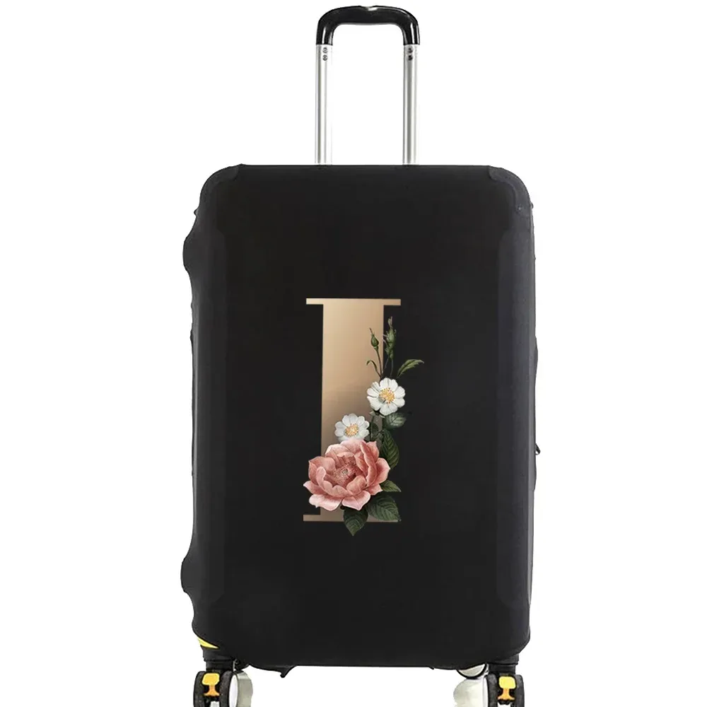 housse de protection pour valise de voyage, housse de protection élastique épaisse pour bagages de 18 à 28 pouces, étui de sac de voyage pour bagages, lettre dorée imprimée