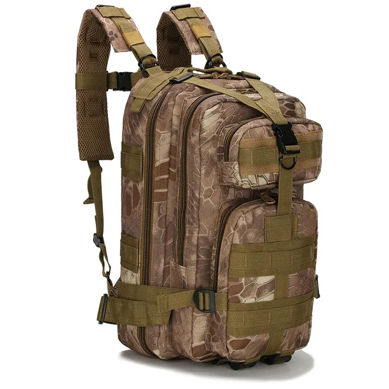 sac tactique militaire 30l, sac d'alpinisme pour sports de plein air oxford, sac à dos de camouflage étanche 3p pour camping voyage 11 couleurs