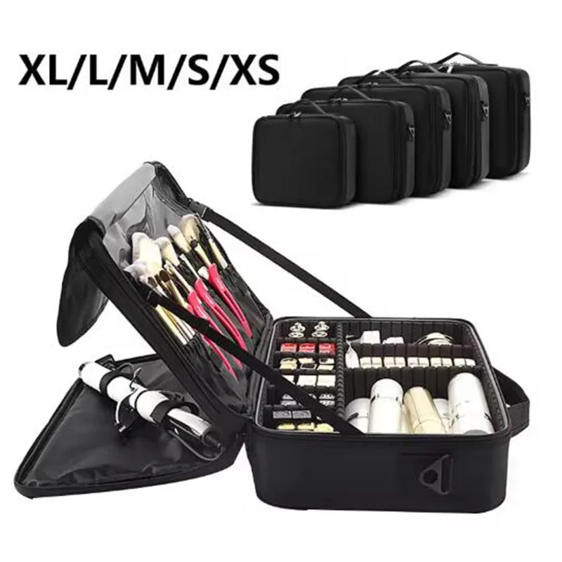 nouvelle trousse de maquillage oxford pour femmes, étanche, grande capacité, trousse de voyage pour cosmétiques, trousse de maquillage professionnelle complète pour artistes, pour femmes