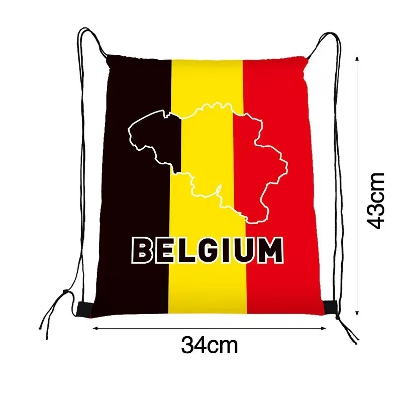 nouveau sac à cordon 2026 pour les fans de football |   sac à dos portable imperméable avec motif imprimé - sac de sport d'extérieur