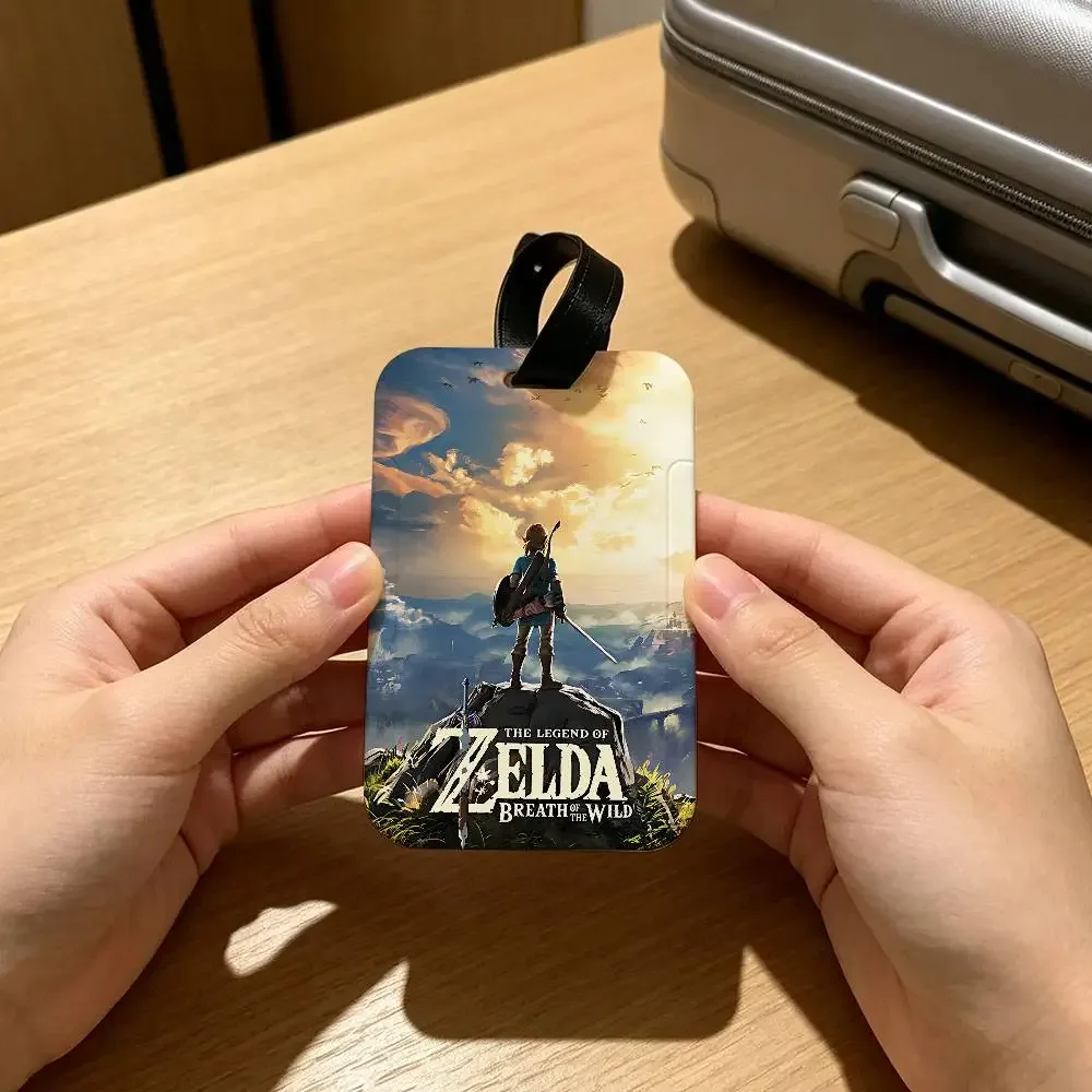étiquette de bagage imperméable en pvc, porte-carte d'informations anti-perte, jeu the legend of zelda