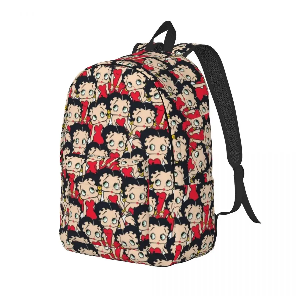 sac à dos b-bettysd cartoon kiss boops pour hommes et femmes, sac à dos décontracté pour le lycée, le travail, le collège, sac à bandoulière, cadeau