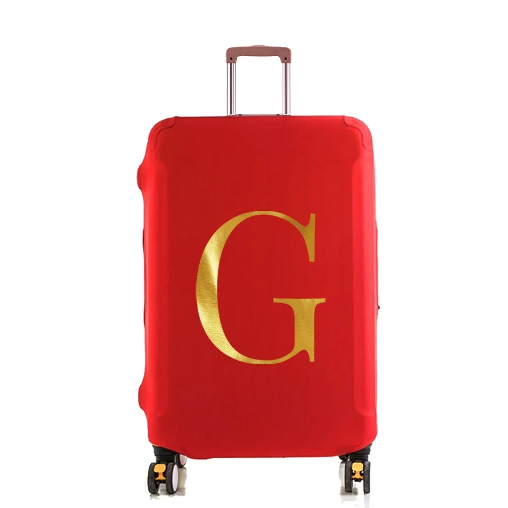 housse de protection élastique pour valise, housse anti-poussière tendance pour bagages à roulettes de 18 à 28 pouces, avec impression de nom, accessoires de voyage