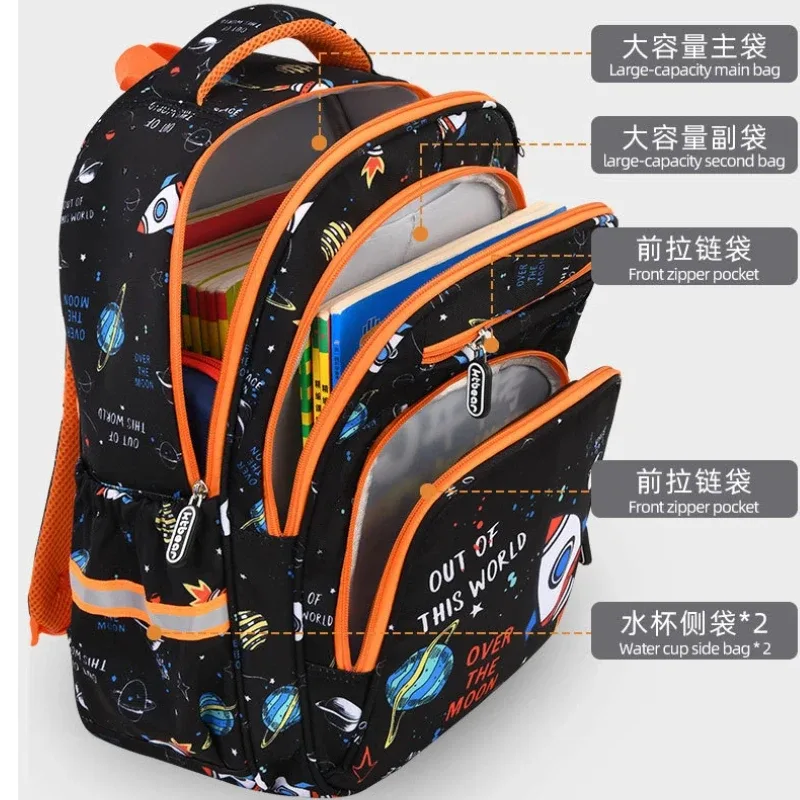 sacs d'école pour enfants, garçons et filles, cartable pour l'école primaire, ensemble de 3 sacs à dos avec sac à lunch, mochila