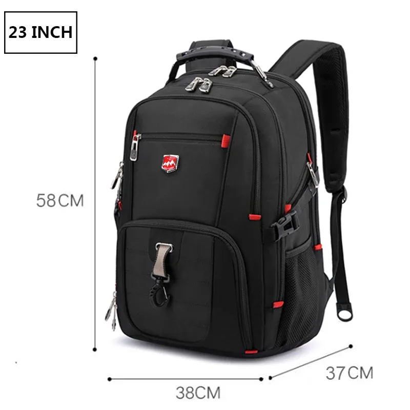 sacs à dos étanches pour ordinateur portable 20 pouces, sac d'école avec chargeur usb, sac à dos antivol pour hommes, sac à dos de voyage mochila haute capacité