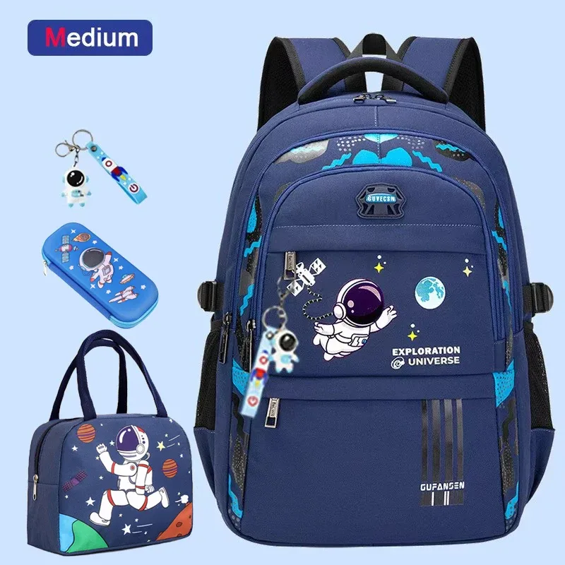 sac à dos d'école astronsominitié pour garçon, cartable étanche pour enfant du primaire