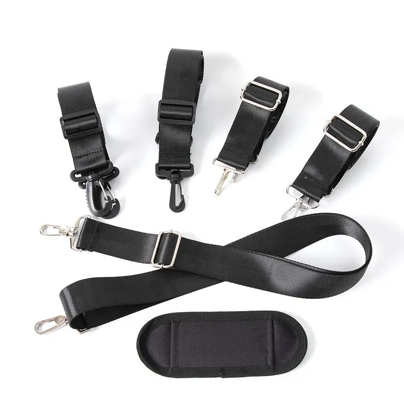sangle d'épaule rembourrée pour ordinateur portable, remplacement avec crochets en nylon, sangle d'épaule pour sac à vêtements, sacs de sport, fourre-tout, sac de voyage pour guitare