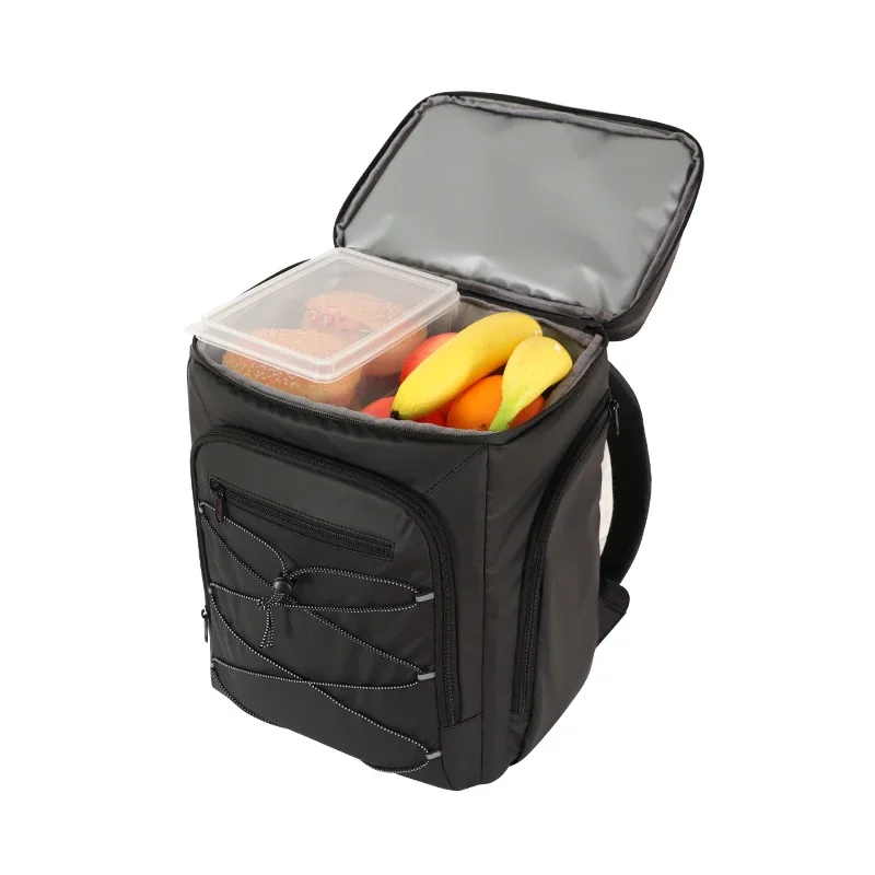 denuoniss 23l sac de réfrigérateur grande capacité 30 canettes isolation sac à dos refroidisseur voyage plage bière livraison de nourriture sac étanche