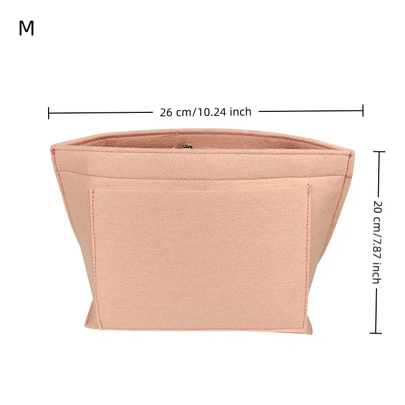 insert en feutre pour sac à main, organisateur de sac de voyage portable en forme de dumpling, support pour trousse de maquillage en tissu feutré