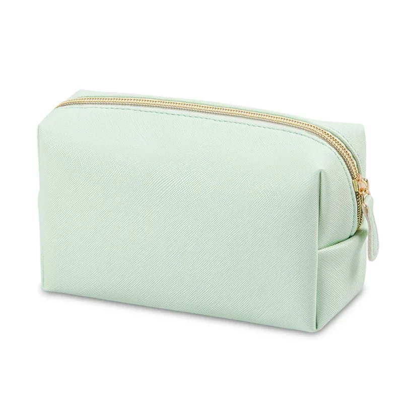 sacs de toilette portables en cuir pu, 1 pièce, sacs de maquillage de voyage imperméables pour femmes, petits, moyens et grands sacs de rangement de cosmétiques