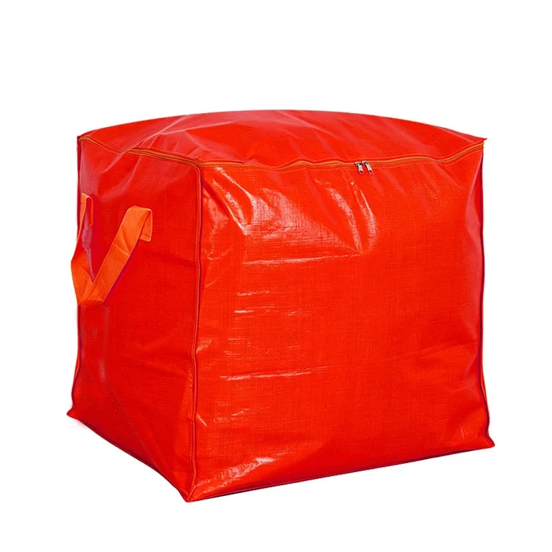 sac de déménagement grande capacité 75-240l, sac de rangement tissé avec poignées et fermeture éclair pour vêtements, literie, voyage, maison, organisateur de placard