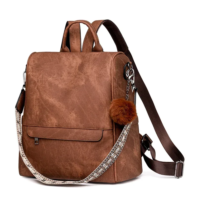 sac à main en cuir pu pour femmes, sac à dos de mode pour dames, sacs à bandoulière de styliste pour voyage, travail universitaire