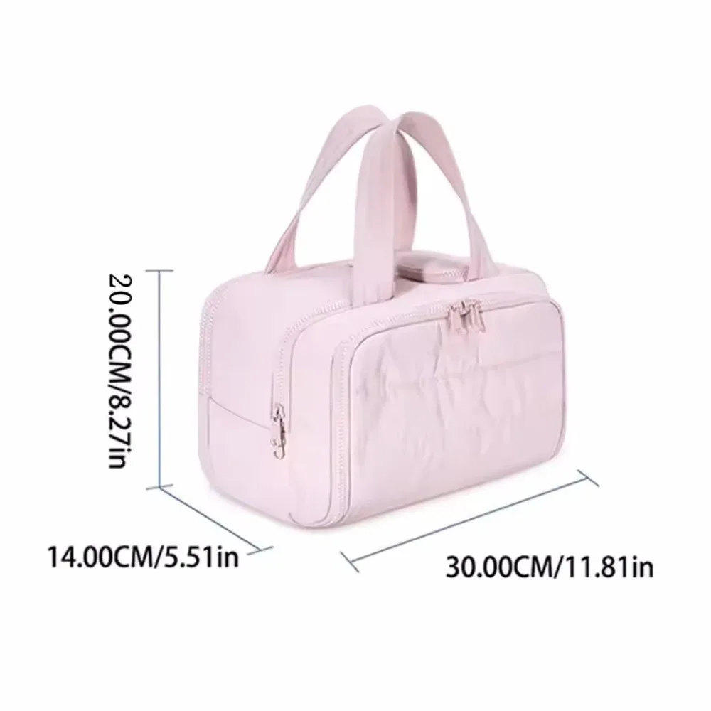 sac de toilette multi-poches pour femme, sac de voyage, sac de toilette de salle de bain, pochette de maquillage, organiseur de produits de toilette imperméable
