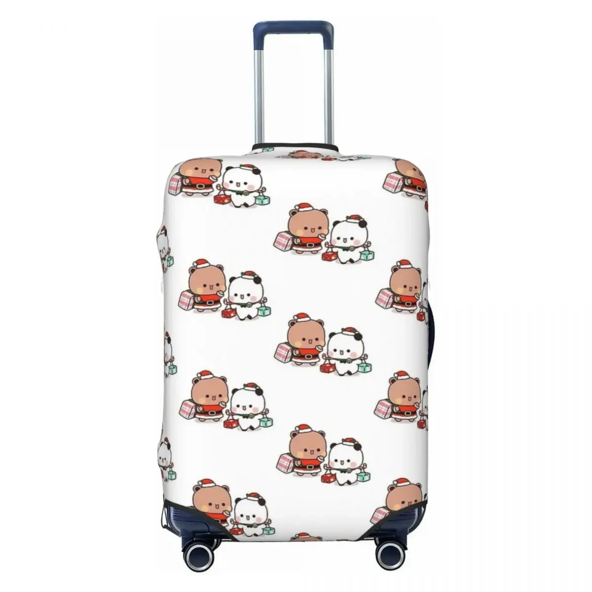 housse de valise peach and goma bubu dudu, motif ours mignon, pour voyage en avion, protection pratique pour bagages