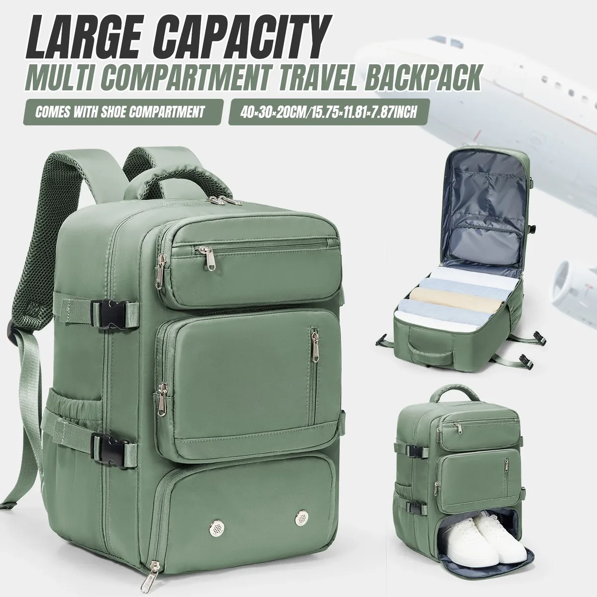 sac à dos ryanair 40x30x20, bagage à main, sac pour ordinateur portable, antivol, sac pour homme et femme, pou