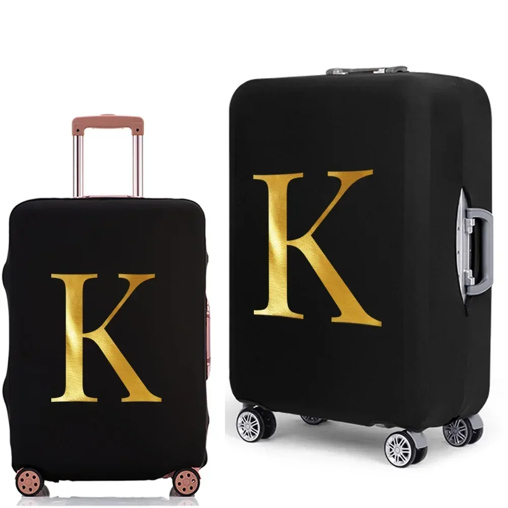 housse de protection pour bagages avec lettres imprimées, étui de protection plus épais pour valise, étui anti-poussière élastique pour accessoires de voyage de 18 à 32 pouces