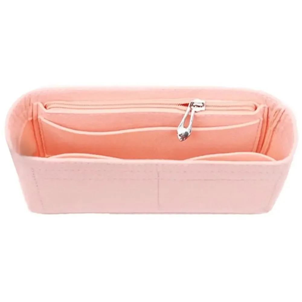 1 pièces multi-poches sac organisateur pour baguette sac de rangement sac intérieur doublure sac feutre insérer sac à main organisateur sacs à cosmétiques