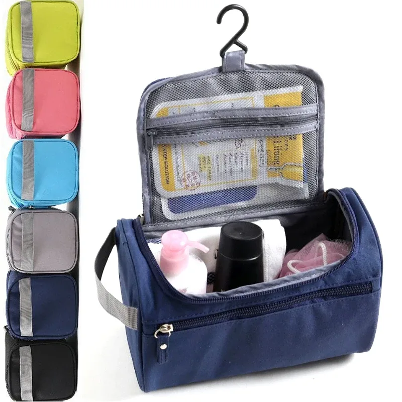 Trousse de Toilette de Voyage Suspendue, Organisateur Cosmétique Étanche Grande Capacité, Sac de Maquillage pour Hommes et Femmes