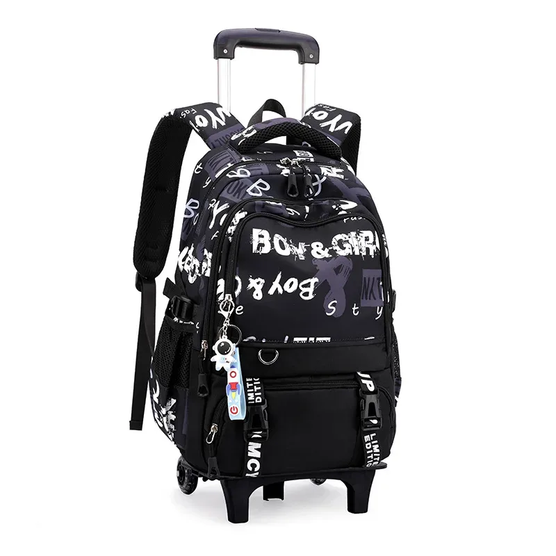 sacs d'école à roulettes sacs à dos scolaires pour garçons sac à roulettes sac d'école orthopédique étanche sac à dos à roulettes étudiant
