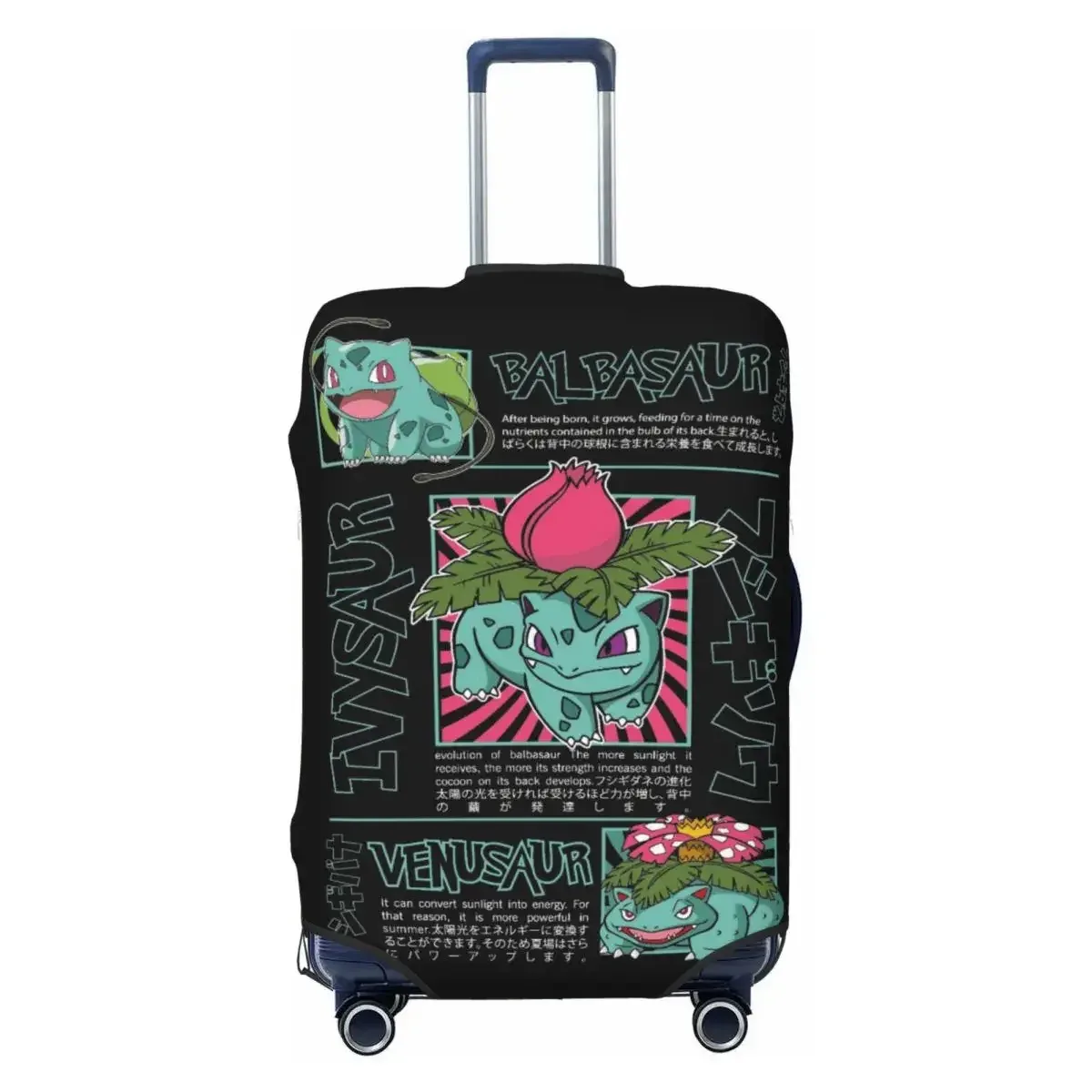 housse de valise de voyage p-pikachizer en matériau élastique, convient aux bagages de 18 à 32 pouces, durable, anti-rayures, anti-poussière, lavable
