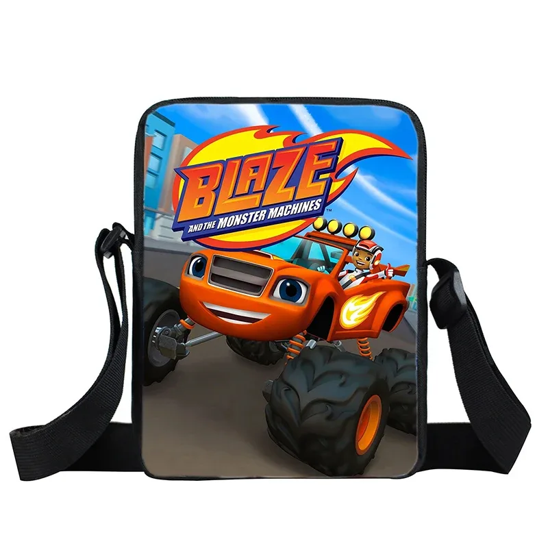 sac à dos blaze and the monster machines, 3 pièces, sac d'école pour enfants avec sacs à bandoulière, trousse à crayons, sac à dos blaze car pour garçons et filles