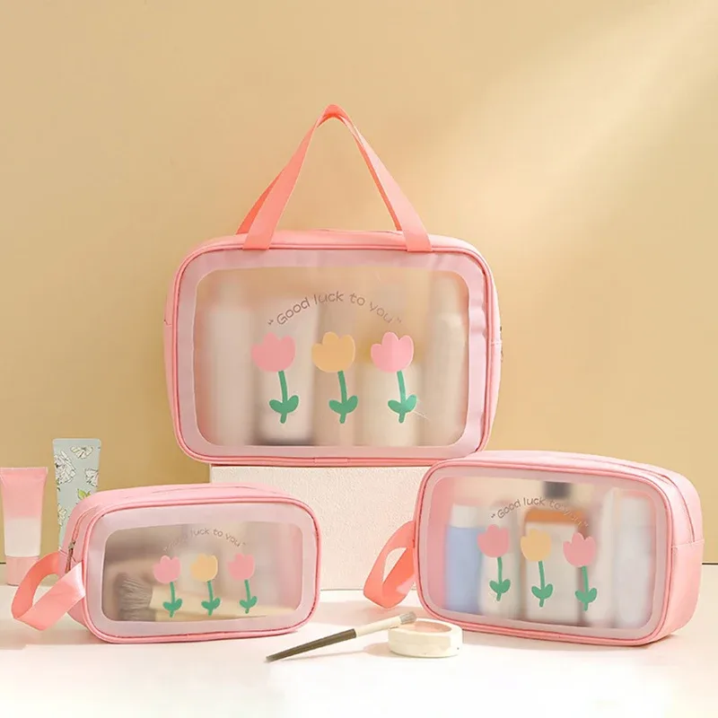 {cc44} trousse de toilette femme portable 2025 nouvelle collection avancée grande capacité étanche sac de rangement cosmétique boîte de rangement trousse de lavage
