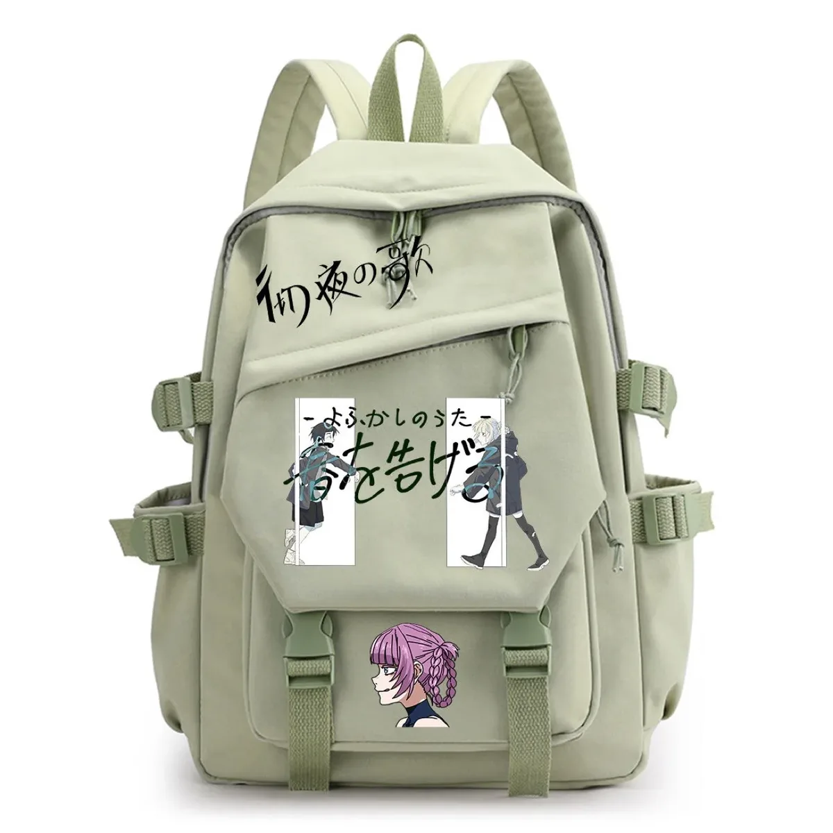 sac à dos call of the night nazuna nanakusa yamori kō cartable d'étudiant de dessin animé, sac à dos de voyage de grande capacité pour adolescents