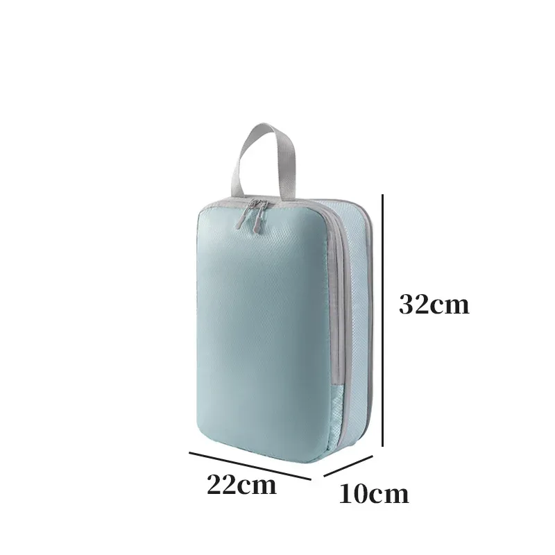 ensemble de 4 sacs de rangement pour vêtements de voyage, sacs de compression, organisateur de voyage extensible pour vêtements, articles de toilette, organisation de la valise