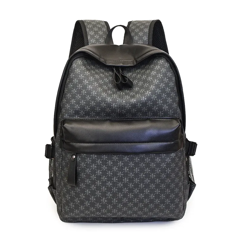 sacs à dos de luxe pour hommes, sac d'ordinateur de grande capacité de haute qualité, sac à bandoulière étanche en pu, sac d'école de style vintage