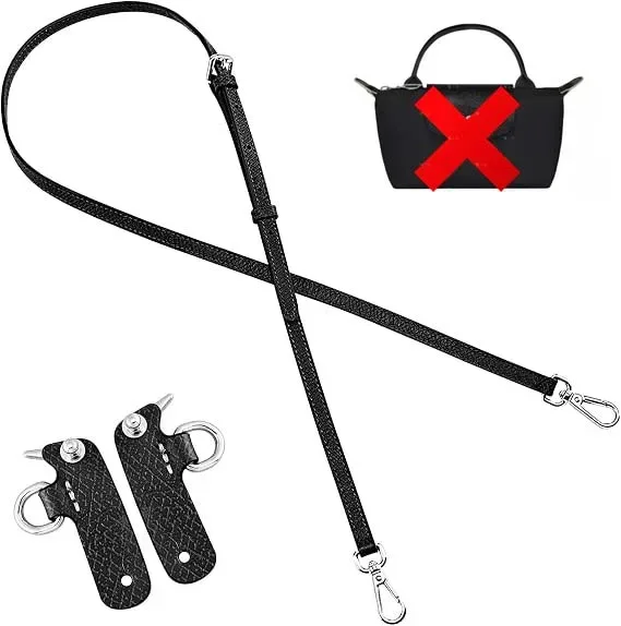 sangle de sac à bandoulière de remplacement en cuir pour mini sac longchamp, sangle d'épaule sans poinçonnage, accessoires de sac de modification