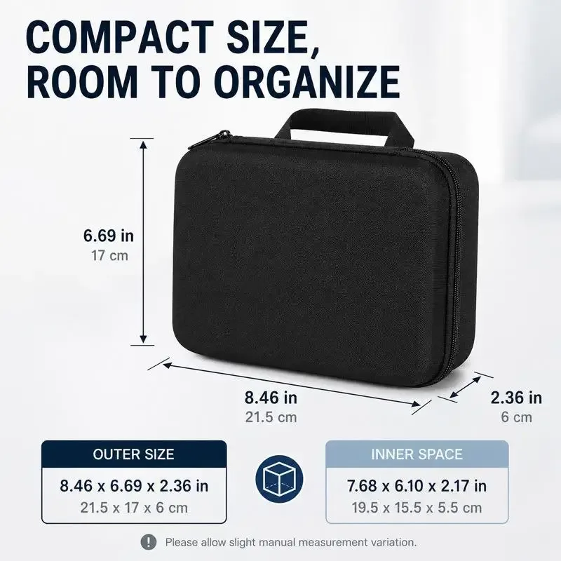 boîte de rangement eva, petit sac de voyage à fermeture éclair, étui de protection portable, sac à outils d'extérieur, organisateur d'accessoires