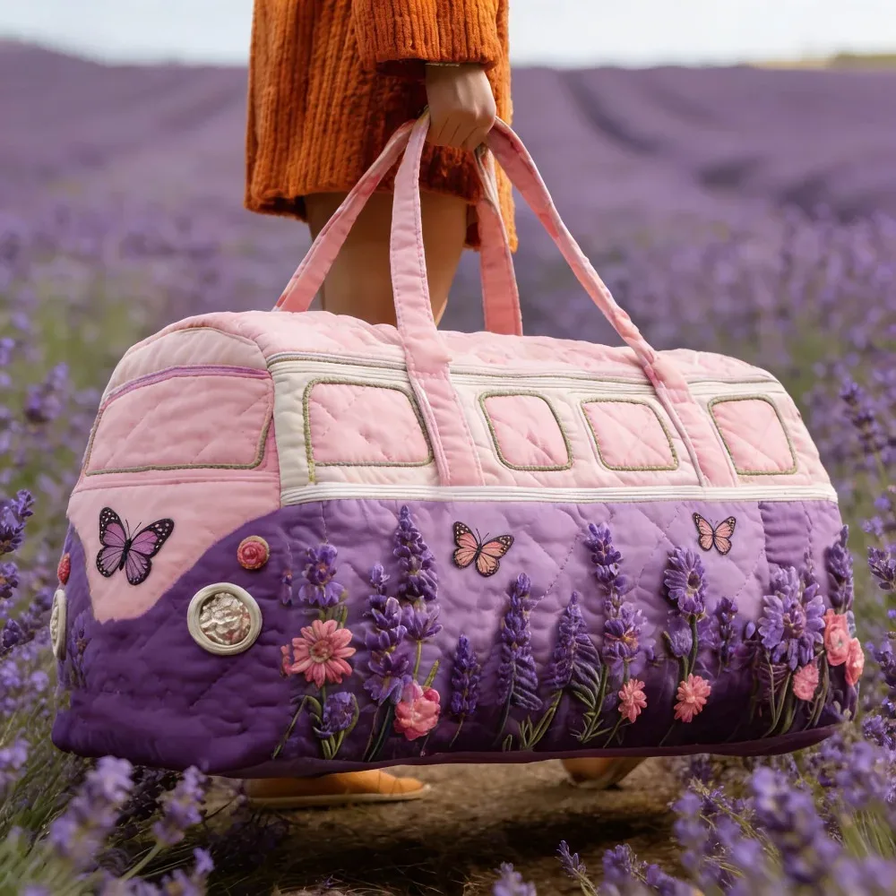 sac de voyage matelassé grande capacité, artisanat de matelassage 3d, sac de voyage, sacs fourre-tout, sac à main pour courtes distances
