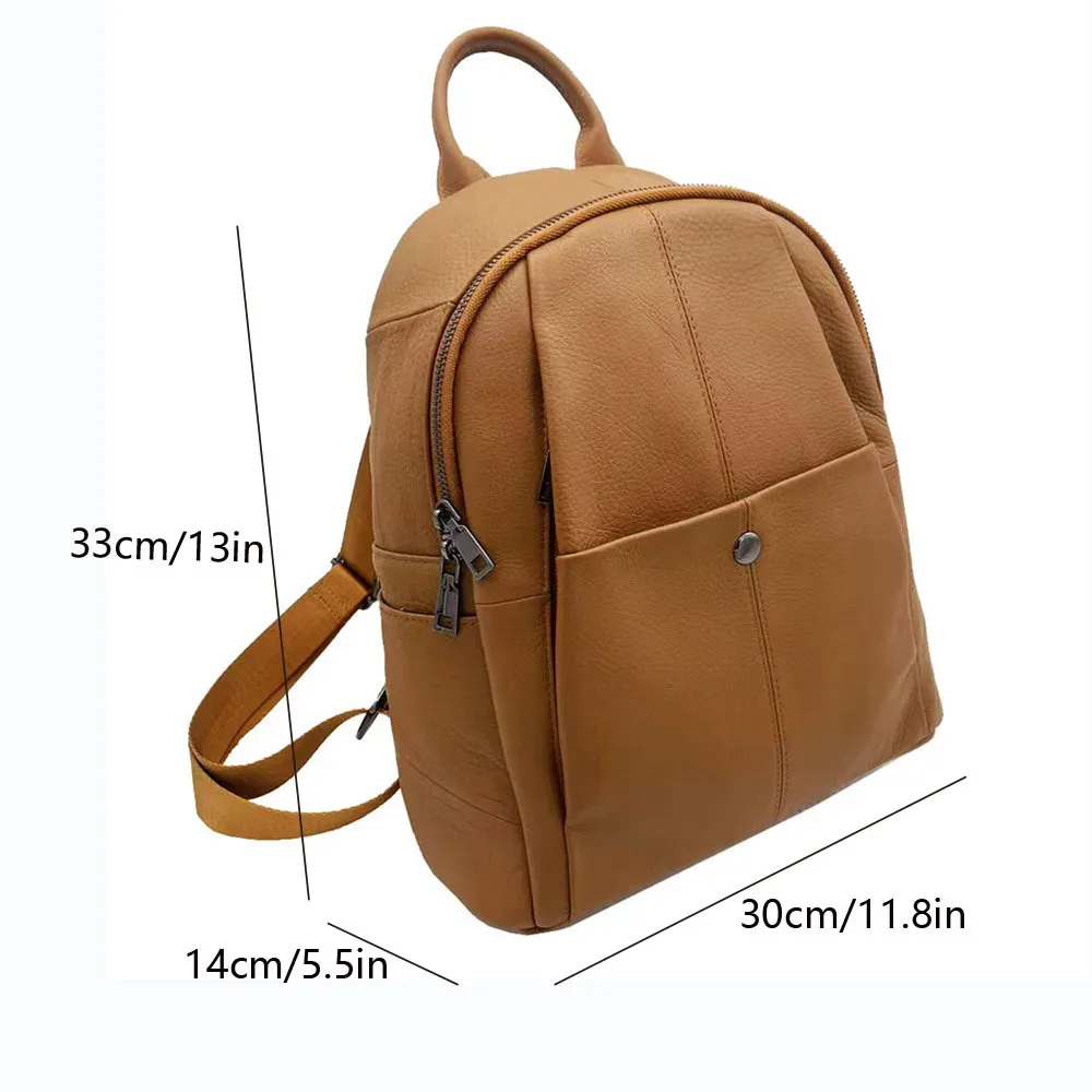 mode femmes en cuir véritable sac à dos multifonctionnel dames fourre-tout ou sac à bandoulière 2025 nouveau sac à dos de voyage en cuir de vache véritable