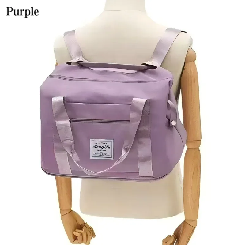 sac de voyage à double épaule extensible de grande capacité, sac de tri de bagages avec séparation sec/humide, adapté aux voyages d'affaires.