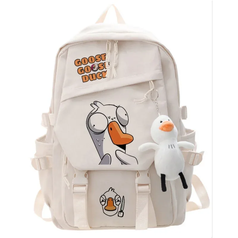 sac à dos de jeu de canard d'oie, sac d'école pour étudiants, sac à livres de dessin animé, sac à dos de voyage pour ordinateur portable, cadeaux d'extérieur pour garçons et filles
