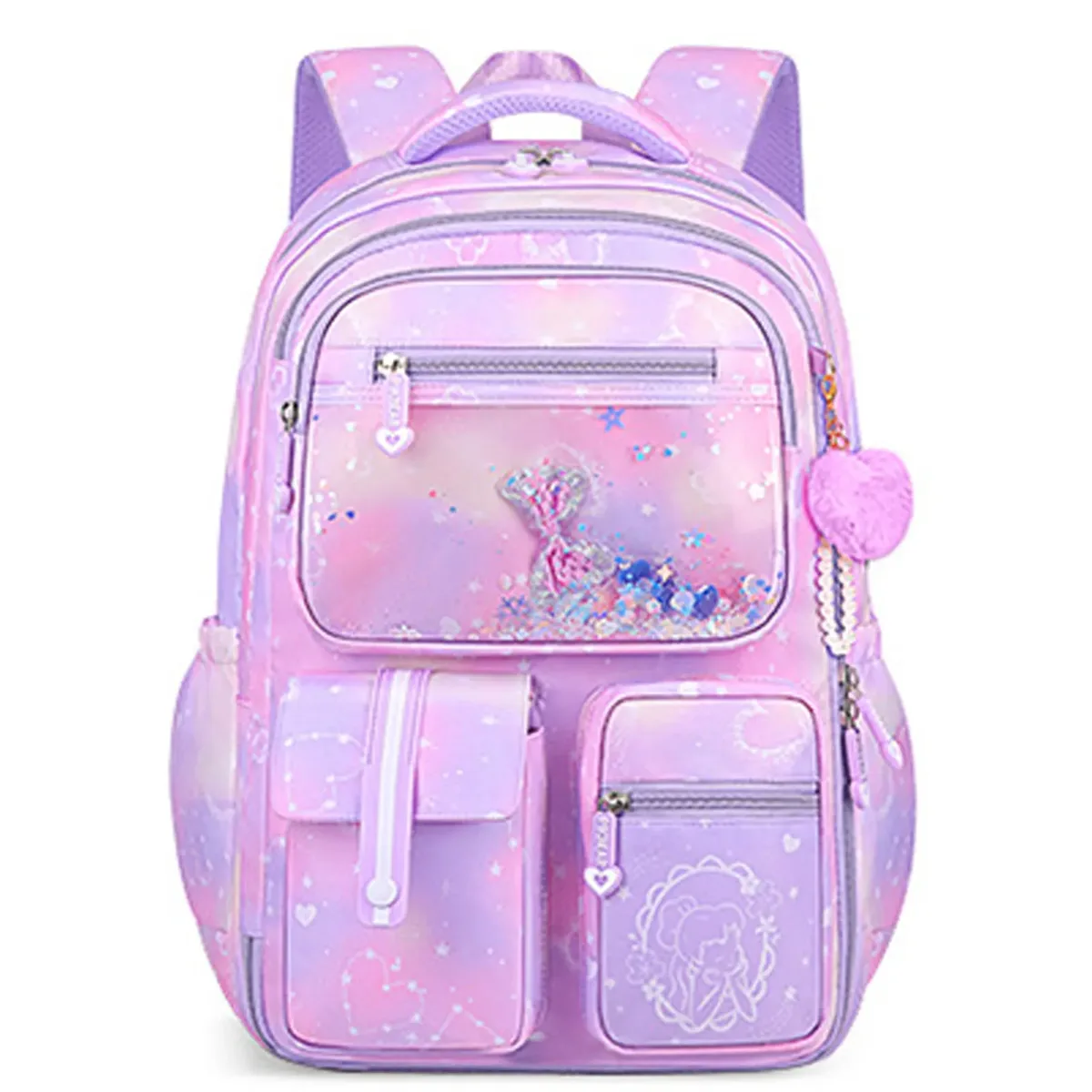 sac à dos d'école kawaii pour filles, jolis sacs d'école, sac à dos étanche pour adolescentes, sac à bandoulière de voyage, grande capacité