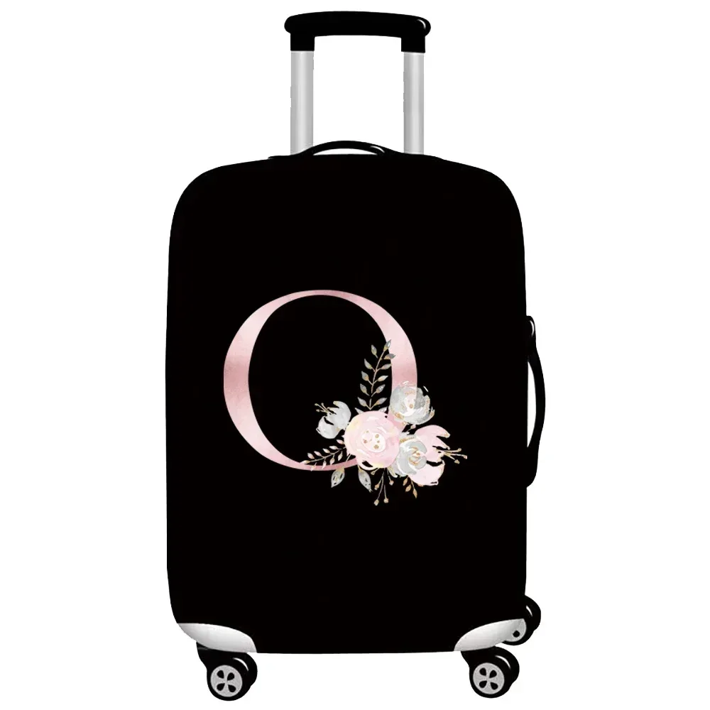 optics-juste de protection élastique pour bagages, housses de valise trempées, housse de chariot, accessoires de voyage, série pink flower, 18 "-32"