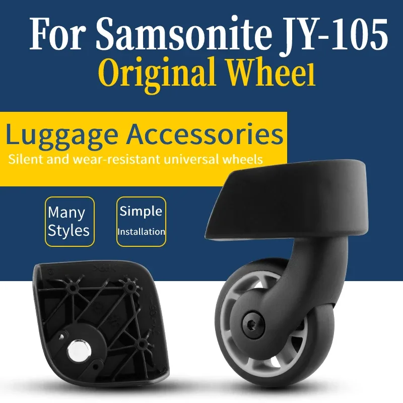 roulettes universelles pour valise samsonite jy-105, accessoires de réparation et de remplacement, roulettes silencieuses pour valise à roulettes