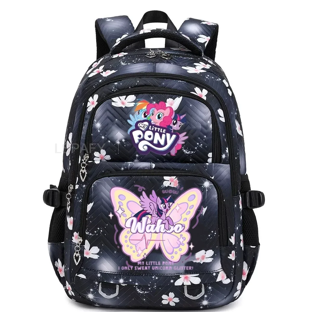sacs d'école my little pony pour filles et garçons, sacs à dos pour étudiants et adolescents, sac à dos pour ordinateur portable, cadeau d'anniversaire, sacs à dos décontractés à carreaux pour femmes, pour les voyages