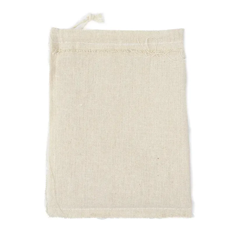 sacs de rangement de voyage en coton et lin à cordon de serrage, plusieurs tailles, pochette beige pour pièces de monnaie, cartes d'identité, cartes de crédit, cadeaux, sacs d'organisation de bijoux