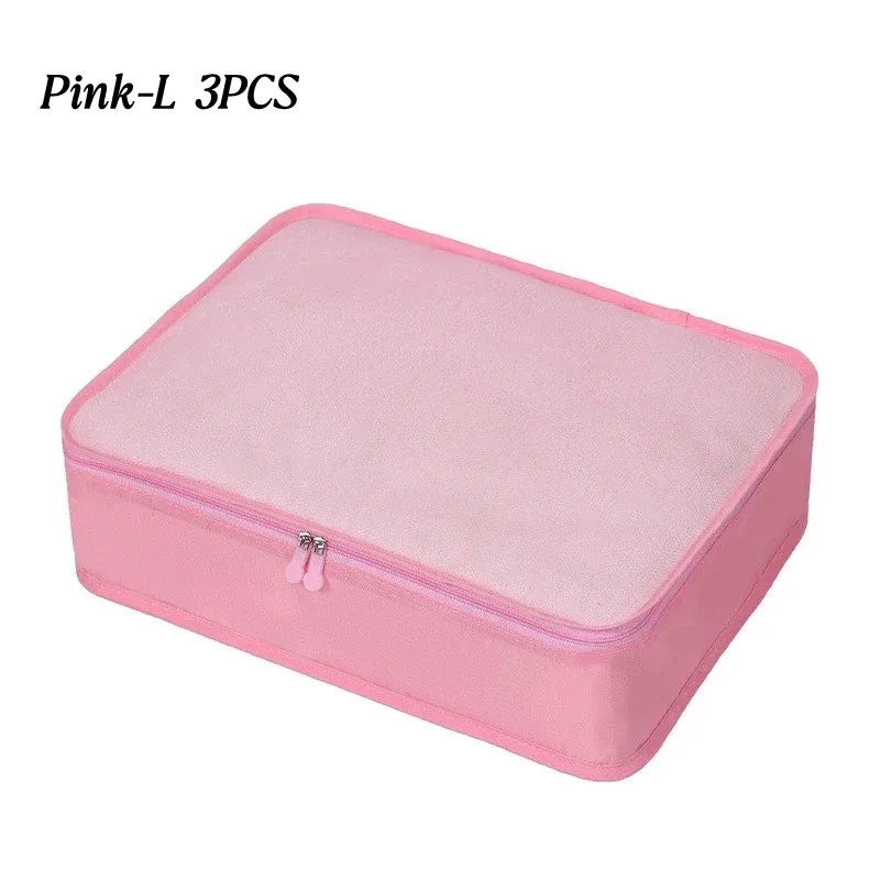 sac de rangement de voyage multifonction compressible, 1/3 pièces, sac de rangement de voyage étanche, organisateur de bagages portable, 3 tailles s m l
